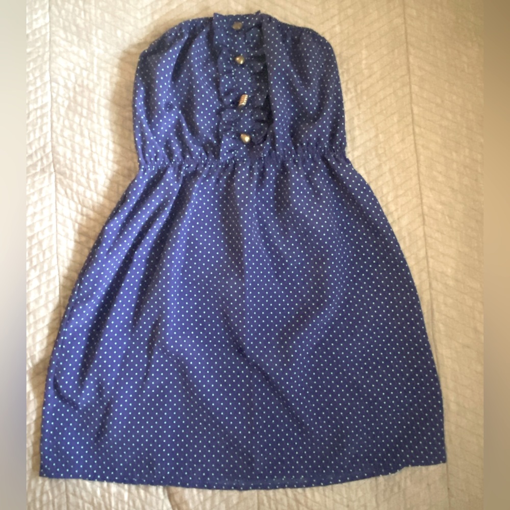 Blue Polka Dot Dress